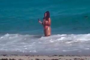 nice ass nude beach - Influencer posing for butt snap on Miami beach given 'enema' by surprise  wave - Daily Star