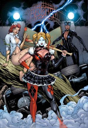 Gothom Girls Dc Comics Lesbian Porn - DC Girls Arkham Asylum by roncolors on @DeviantArt