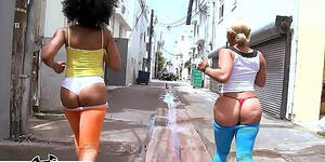 beach porn in the parade - Bangbros Daquiri Divine And Paris Shake Their Big Asses In South Beach HD  SEX Porn Video 12:00