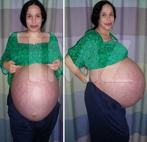 huge pregnant stomach with dectuplets - 1. Nadya Suleman Photos