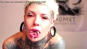 Extreme Piercing And Tattoo Porn - Watch SPLITTED TONGUE GOTH TATTOO PIERCED FACE - Goth, Blowjob, Extreme Porn  - SpankBang
