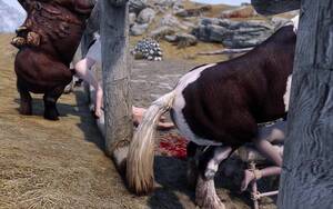 cartoon mare pussy sex - Lucky day for horse rape