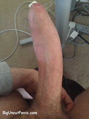 large white uncut cock - Great foreskin coverage on his uncut cock All of Celebrating Big Pumped Foreskin  Cock And Creamy