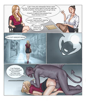 Forced Anal Porn Drawings - Rule 34 - african mythology anal anal rape anal sex ass bat humanoid bat  wings black skirt blouse buggery business suit business woman clothed sex  comic demon dialogue dress shirt forced membranous