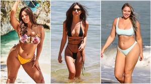 amateur nudist beach couple - Celebrities in Swimsuits: Ashley Graham, Emily Ratajkowski and More