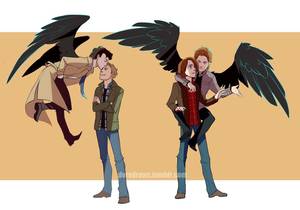 Cute Sabriel Supernatural Porn - I still don't get Sabriel but you know, this is still adorable. << I kind  of just accept Sabriel.<<<<three stages of sabriel (think Sammy in his  views of ...