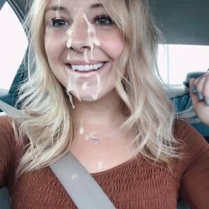 blonde facial funny - Blonde car facial fun - Cum Face GeneratorCum Face Generator