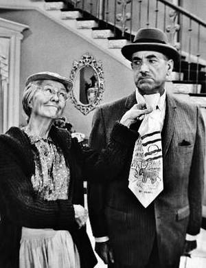 Irene Ryan Porn - Irene Ryan as 'Grannie' with 'Mr. Drysdale' (the banker) played by Raymond  Bailey on TVs The Beverly Hillbillies.