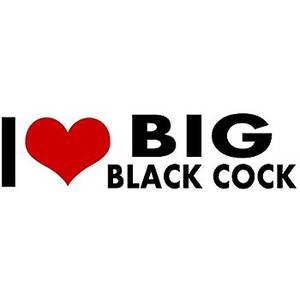 big black dick tiny teen - Big Black Cock I Love My STICKER Heart DECAL VINYL BUMPER DECOR CAR Graphic  Wall Gay