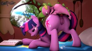 Mlp Porn Wallpaper - ... 3D Animated My_Little_Pony_Friendship_Is_Magic Sound Spike_(MLP)  Twilight_Sparkle godoffury // 1920x1080 // 11.4 ...