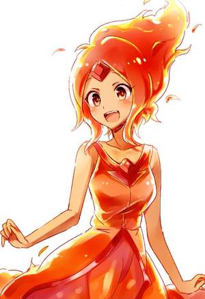 Flame Princess Adventure Time Porn Solo - adventure time blush cartoon network dress fang fire flame princess flaming  hair forehead jewel long hair orange eyes red eyes red hair six smile solo  ...