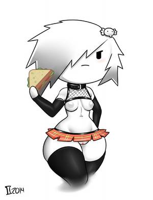 Carie Amazing World Of Gumball Porn - e621 arm_warmers armwear breasts carrie_krueger cartoon_network clothing  collar emo female food gray_impact hair hair_over_eye hi_res humanoid