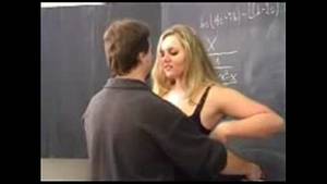 blonde teacher fucks student - 