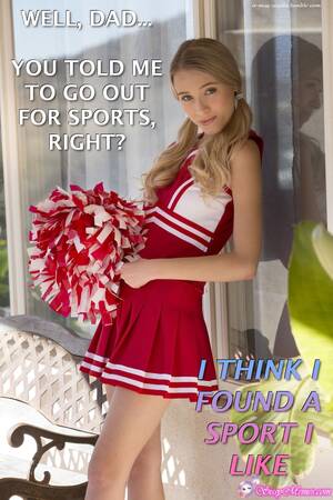 cheerleader anal caption - sissytrap in a cheerleader costume | Sissy Caption