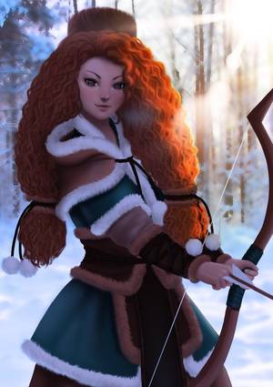 Mom S Brave Movie Merida Porn - Pictured Merida as a Mongolian archer~ Don't think I painted the curls well  but it was a fun attempt xD Merida Fanart[Brave]