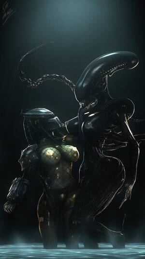 Alien Vs Predator Xenomorph Porn - Yautja & Xenomorph (Lamoz) [Alien Vs Predator] : r/rule34
