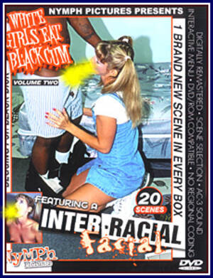 black cumshot white girl - White Girls Eat Black Cum 2 Adult DVD