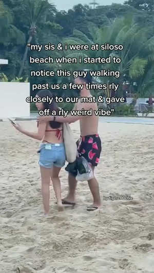 caught looking at nude beach - Guy caught red-handed at Sentosa : r/singapore