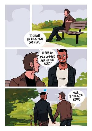 Gay Devil Porn Comics - The misadventures of Tobias the demon and his human boyfriend.