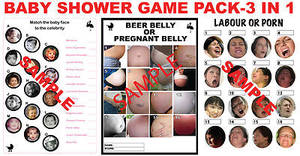 free preggo goame - BEST x3 BABY SHOWER GAMES EVER! includes labour or porn, preg or beer belly  &.