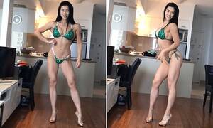 Fitness Chicks Porn - Female bodybuilder is accused of spreading porn after posting a bikini  video | Daily Mail Online