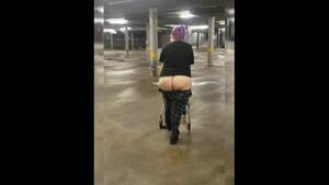 bbw flash porn - Fat BBW Flashing Ass in Parking Lot - Pornhub.com