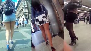 double fisting public - Legs and Butts in Public Compilation Porn