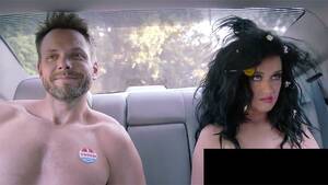 Katy Perry Porn - Katy Perry, Joel McHale Try to Vote While Naked in Funny or Die Video