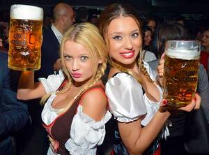 German Porn Beer - Beautiful woman, erotic costume, Germany, \