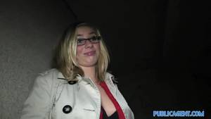 Cherry Glasses Porn - PublicAgent Ash-Blonde in glasses pounds fat shaft outdoors