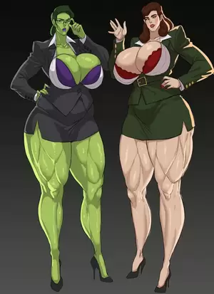 hulk cartoon porn anal - She-Hulk & Peggy Carter [Cyberboi] - Porn Comic