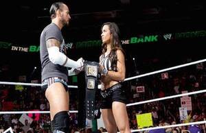 Miss April Aj Lee Porn - Photo: CM Punk and AJ Lee on Their Wedding Day - WrestlingRumors.net