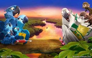 Nigel Rio 2 Porn - Blu, Jewel, Carla, Tiago and Bia against Nigel, Gaby and the monkeys