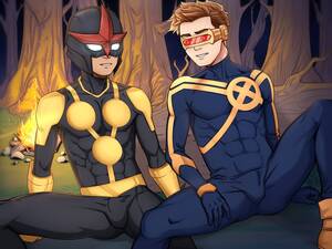Gay Marvel Porn - Suiton] Nova X Young Cyclops #1 (Marvel Champions) - Gay Manga | HD Porn  Comics