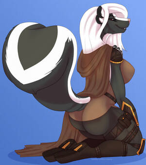 Female Anthro Skunk Porn - 69118 - safe, artist:grumpygriffcreation, oc, oc:eve hawthorne, mammal,  skunk, anthro, boots, clothes, female, shoes, solo, solo female - Furbooru