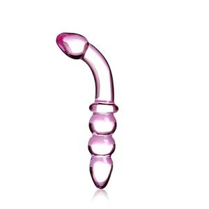 anal vaginal jewelry - Porn Glass Sex Toy Women Crystal Dildo Pink Glass Anal Hook Vaginal  Massager G-spot