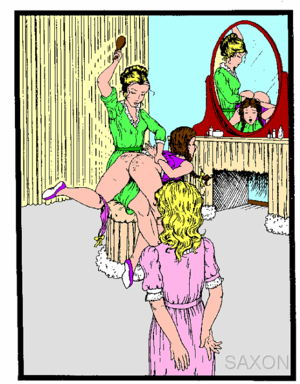 femdom otk spanking cartoons - F B Poser Spanking Art