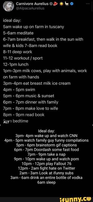 Family Guy Captions - Carnivore Aurelius @ @AlpacaAurelius ideal day: Sam wake up on farm in  tuscany 5-6am meditate 6-