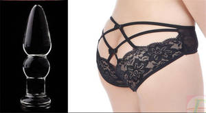 Anal Big Plug - Big Transparent Crystal glass butt plug dildo,Vagina backyard sex toys,Anal  Plug Porn