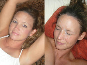 facial cumshot beautiful - WifeBucket Pics | Real wife before-after cumshot pic