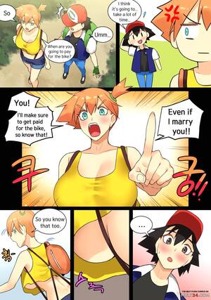 misty cartoon nude - Ash x Misty (Trip with Pikachu) porn comic - the best cartoon porn comics,  Rule 34 | MULT34