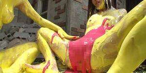 Lesbian Paint Porn - Paint Lesbian - Tnaflix.com