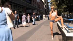 Blue Angel Body Paint Porn - Blue Angel Body Painted Walking In Public - Blonde Angel - EPORNER