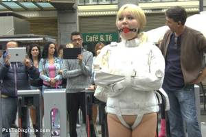 japanese humiliated sluts - Photo number 5 from Japanese Slut is humiliated and put on display in  Madrid shot for