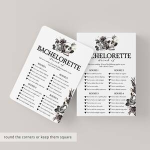Bachelorette Sex Toys - Bride or Die Bachelorette Party Game Drink If Printable | Black Floral  Skull â€“ LittleSizzle
