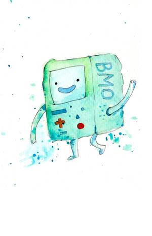 Beemo Adventure Time Porn - BMO Mini Print 5x7 inch inch inkjet print / Adventure Time Fan Art