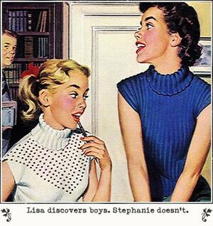 1950s vintage xxx cartoons - Amazing '50s-style cartoon on lesbians | Stuff Queer People Need To Know