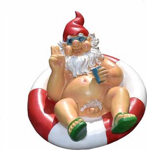 gnome toon porn - Geschenkestadl Nude Gnome in Badering Nudist Garden Gnome : Amazon.de:  Garden