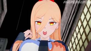 Grabing Boobs Anime Hentai Porn - Power Lets Denji Squeeze her Breasts and Cum inside after a Cowgirl Ride -  Chainsaw Man Anime Hentai - Pornhub.com