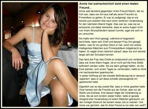 Annie Porn Captions - Annie hat wahrscheinlich bald einen festen Porn Photo Pics